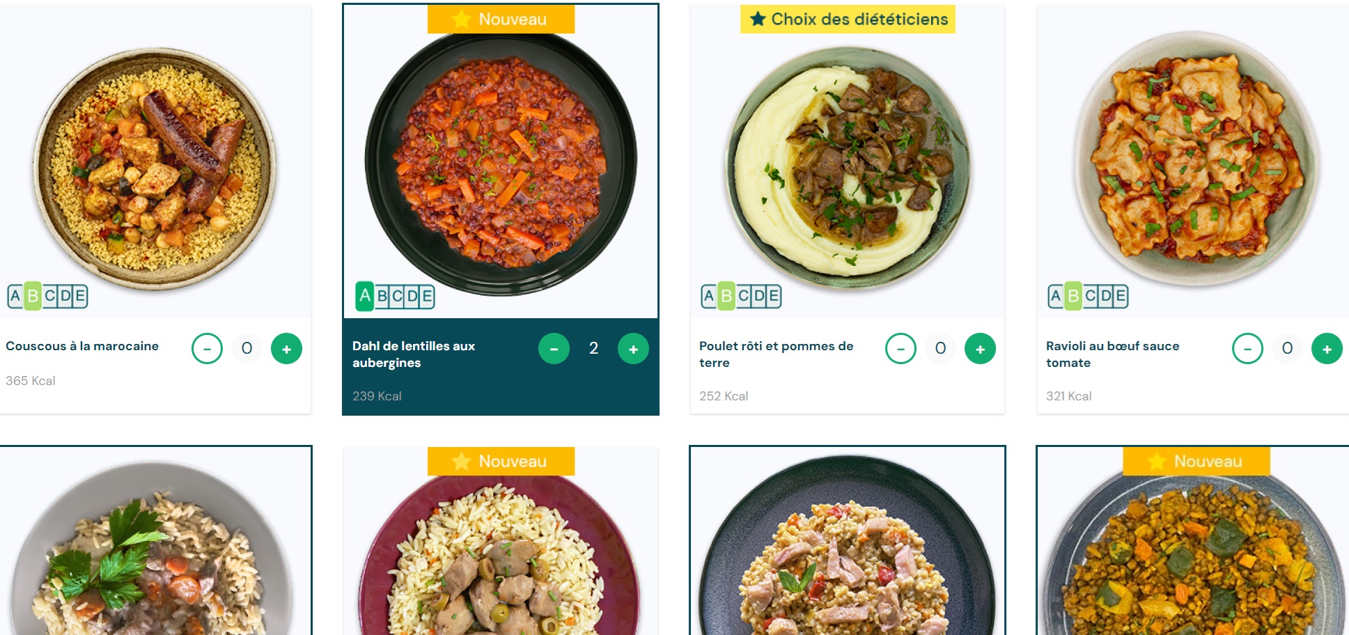 Menus du programme minceur Qilibri avec plus de 70 recettes